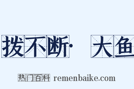 拨不断·大鱼是什么意思的图片